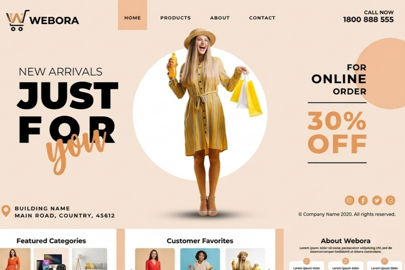 E-commerce Landing Page